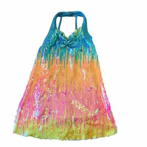 Weissman Neon Lights Rainbow Tunic Dance Recital Dress